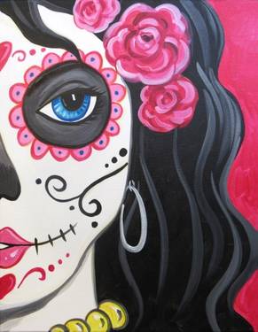 Sultry Calavera "Sugar Skull" — Painting