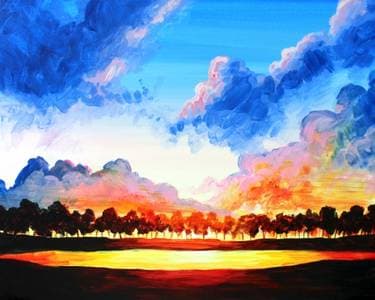 I Dream About a Cloudy Sky. - Paint and sip event at The One Sixty Wine Bar & Cafe in Port Moody, BC - PaintNite.com