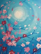 Pink Blossoms with Moonglow thumbnail