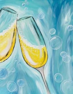 Champagne And Bubbles Celebration Toast thumbnail
