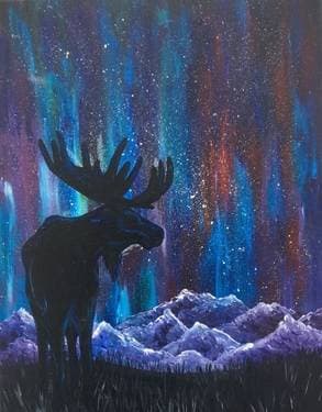 Moose of the Mountains - Paint Nite event in Anchorage, AK