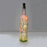 Love You Birches Wine Bottle with Fairy Lights thumbnail