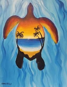 Sunset turtle thumbnail