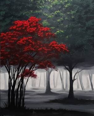 After the Rain V - Paint and sip event at Echo Park Pitfire Pizza in Los Angeles , CA - PaintNite.com