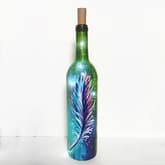 Light As Feather Wine Bottle with Fairy Lights thumbnail