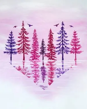 Love's Reflection at KCR Bar & Grill — Painting