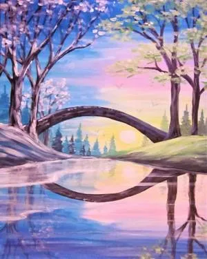Bridging the Seasons III at Freeman's Little New York - Fairview — Painting