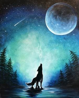 Song of the Stars - Paint and sip event at Mountain Mike's Pizza in Napa, CA - PaintNite.com