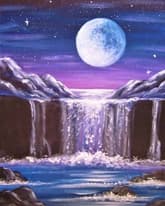 Mysterious Moonlit Waterfalls thumbnail