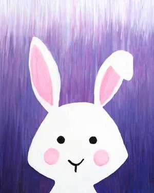 Lavender the Bunny — Painting