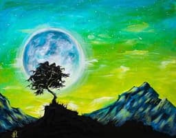 Moonlit Sunrise Mountain thumbnail