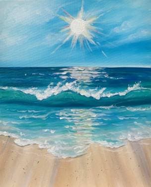 Starlight Beach - Paint and sip event at Sal's Pizza in Chelmsford , MA - PaintNite.com