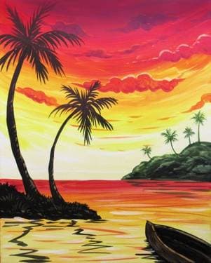 Sunset Getaway - Paint and sip event at Mountain Mike's Pizza in Campbell , CA - PaintNite.com
