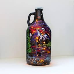Mountain Moonrise Glowing Growler thumbnail