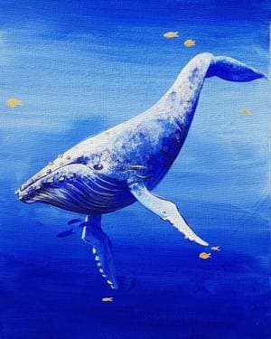 Swimming with the Fishes - Paint and sip event at Mountain Mike's Pizza in Santa Rosa Ave, CA - PaintNite.com
