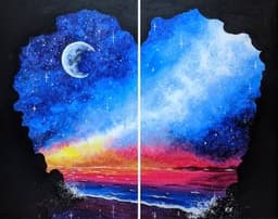 Galaxy Cove Partner Painting thumbnail