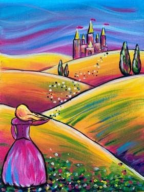 Fairy Tale Dreams - Paint and sip event at Applebees in Chico, CA - PaintNite.com