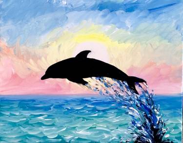 Summer Dolphin Dreams — Painting