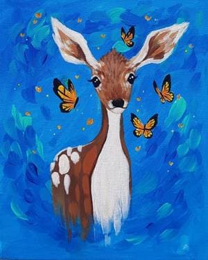 Oh Deer It's Summer - Paint and sip event at ABC Country in Red Deer , AB - PaintNite.com