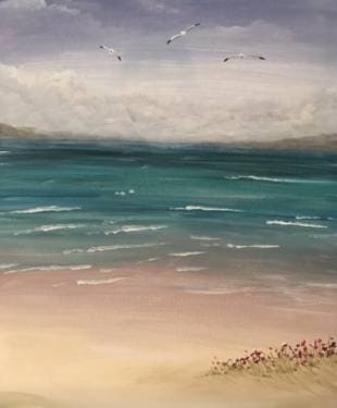 August Fog - Paint and sip event at Blaxton Centre Vidéotron Québec in Québec, QC - PaintNite.com