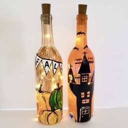 Choose Your Fall Design - Wine Bottle & Fairy Lights thumbnail