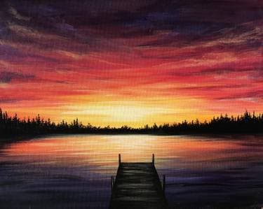 Quiet Evenings - Paint and sip event at The V, VFW Post 1318 in Madison, WI - PaintNite.com