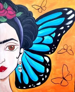 Frida Takes Flight — Painting