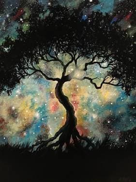 Galaxy Knowledge Tree - Paint and sip event at Squatters Taproom in SALT LAKE CTY, UT - PaintNite.com