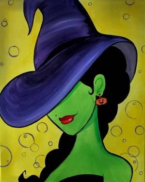 Witchy Woman II - Paint Nite event in sa, CA