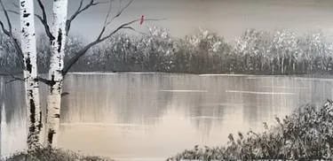 Frozen Bog at Broadway Bar and Grill Portobello — Painting