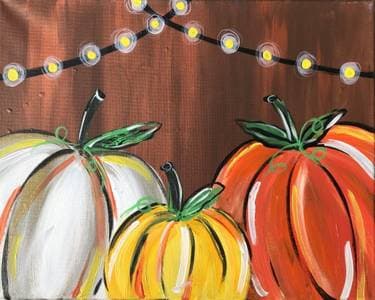 Pumpkin Party - Paint and sip event at Mountain Mike's Pizza in Rohnert Park, CA - PaintNite.com