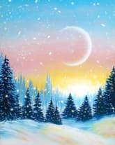 Snowy Sparkle Sunset thumbnail