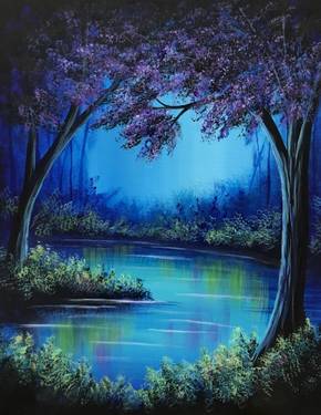 Dream Forest at Kelsey's Quarry Edge — Painting