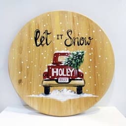 Let It Snow Round Pine Circle thumbnail