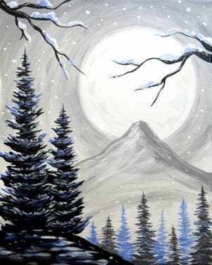 Simi Winter Lookout - Paint and sip event at Clipper's Tavern in Portsmouth , NH - PaintNite.com