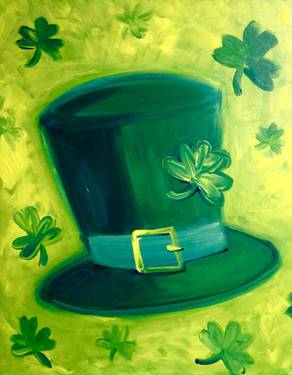 Paint Nite: Leprechaun Hat — Painting