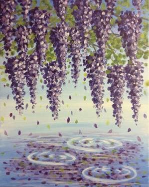 Wisteria Reflection - Paint and sip event at We Olive Pasadena in PASADENA, CA - PaintNite.com