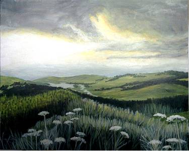 Irish Hills in Winter Paint and Sip Event in Glendale Arizona — Painting