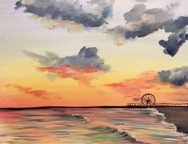 The Sea Before the Storm - Paint and sip event at La Pinata Fremont in Fremont, CA - PaintNite.com