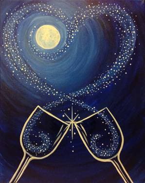 Here's to Us - Paint and sip event at Marino Adriatic Cafe in Portland, OR - PaintNite.com