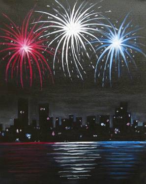 Blue Moon Pizza Buckhead July 1st — Painting