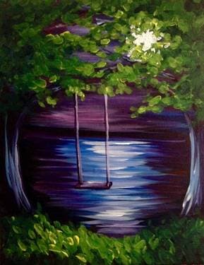 Swing Me Until the Moonlight - Paint and sip event at Sutter Buttes Brewery in Yuba City, CA - PaintNite.com