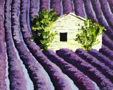 Lavender Farms - Paint and sip event at Brio Tuscany Grill in Dana Point, CA - PaintNite.com