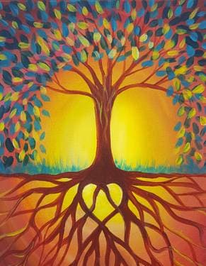 Rooted in Love - Paint and sip event at Newcastle Kitchen + Bar in Edmonton, AB - PaintNite.com