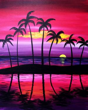 Paint Nite @ Casa Mexico KANATA WEDNESDAYS: Purple Serenity — Painting