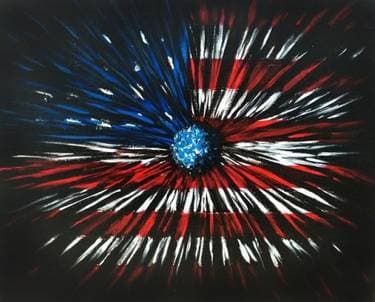 Patriotic Andromeda Painting - Paint Nite event in San Jose, CA