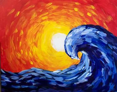 Paint Nite Seaclipse — Painting