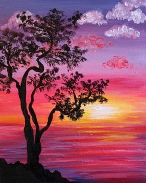Here Comes The Sun II - Paint and sip event at Big Bear Cafe in Washington, DC - PaintNite.com