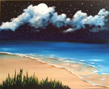 Cosmic Sea - Paint and sip event at Gown & Gavel in Hamilton, ON - PaintNite.com