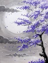 Full Moon Purple Blossoms thumbnail